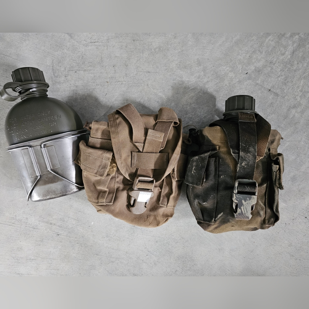 Olive Green Military Canteen Set